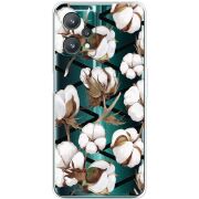 Прозрачный чехол BoxFace Realme 9 Pro Cotton flowers