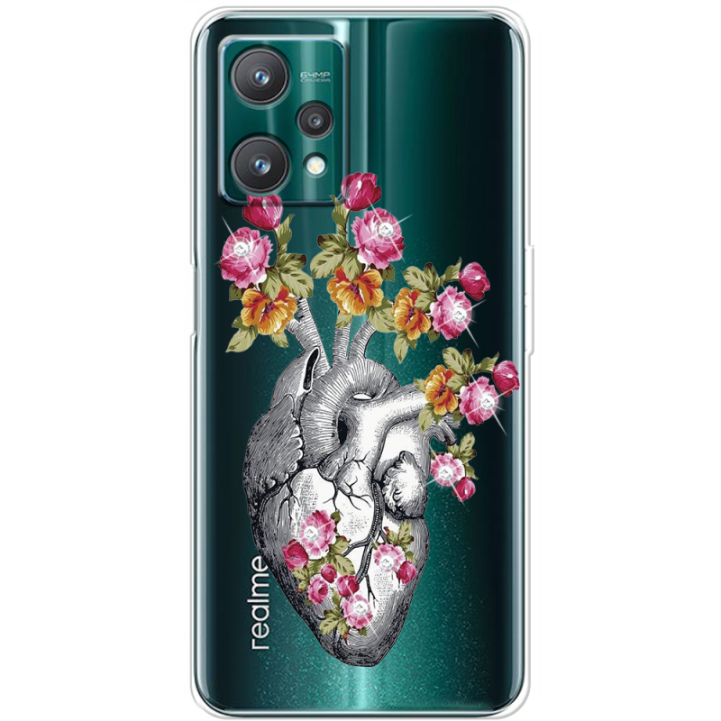 Чехол со стразами Realme 9 Pro Heart