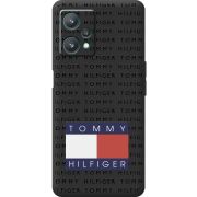 Черный чехол BoxFace Realme 9 Pro Tommy Print