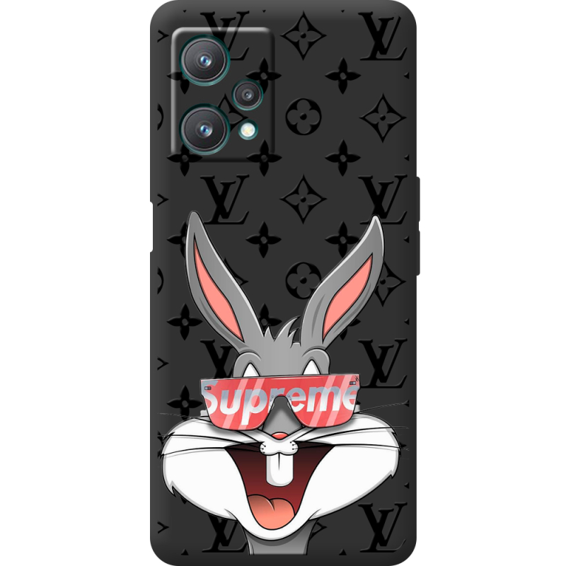 Черный чехол BoxFace Realme 9 Pro looney bunny