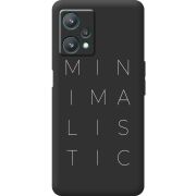 Черный чехол BoxFace Realme 9 Pro Minimalistic