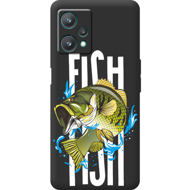 Черный чехол BoxFace Realme 9 Pro Fish