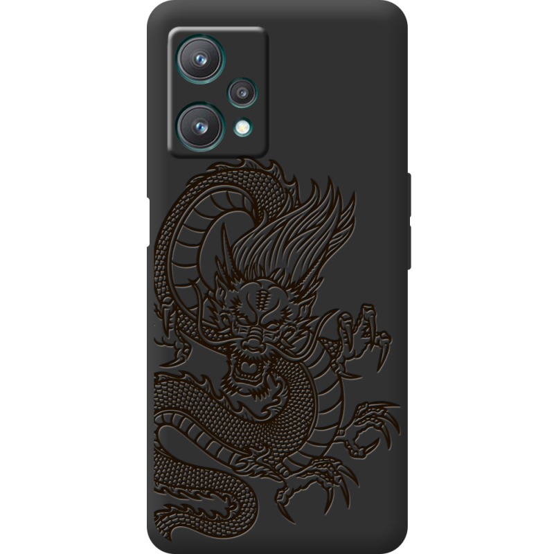 Черный чехол BoxFace Realme 9 Pro Chinese Dragon