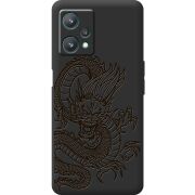 Черный чехол BoxFace Realme 9 Pro Chinese Dragon