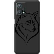 Черный чехол BoxFace Realme 9 Pro Wolf