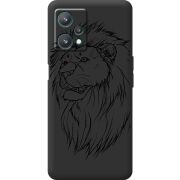 Черный чехол BoxFace Realme 9 Pro Lion