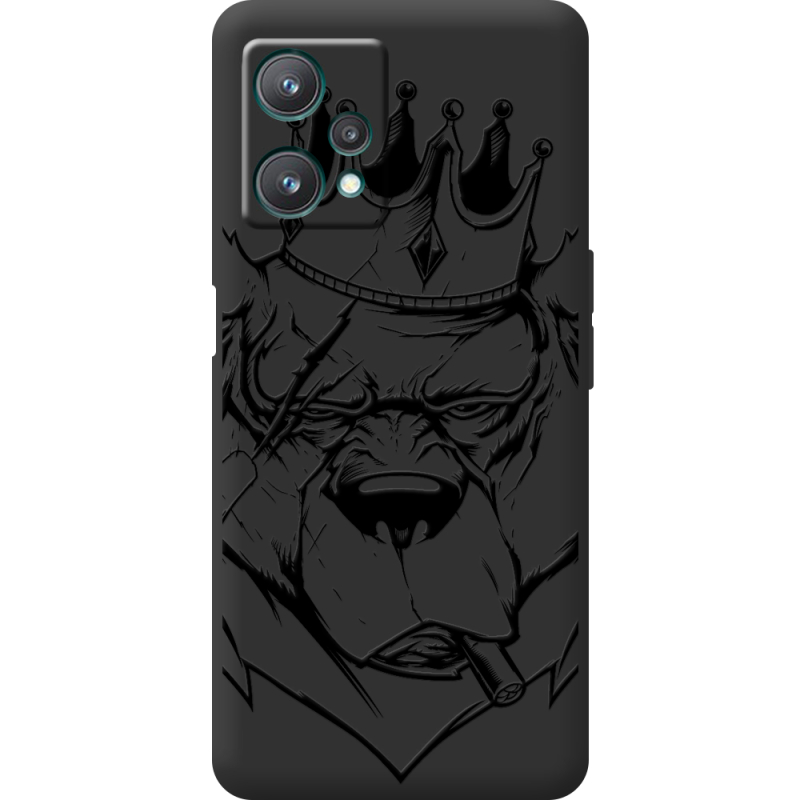 Черный чехол BoxFace Realme 9 Pro Bear King