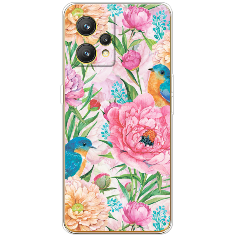 Чехол BoxFace Realme 9 Birds in Flowers