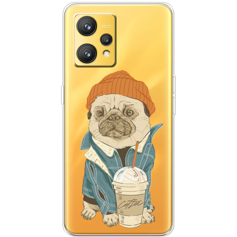 Прозрачный чехол BoxFace Realme 9 Dog Coffeeman