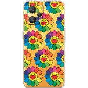 Прозрачный чехол BoxFace Realme 9 Hippie Flowers