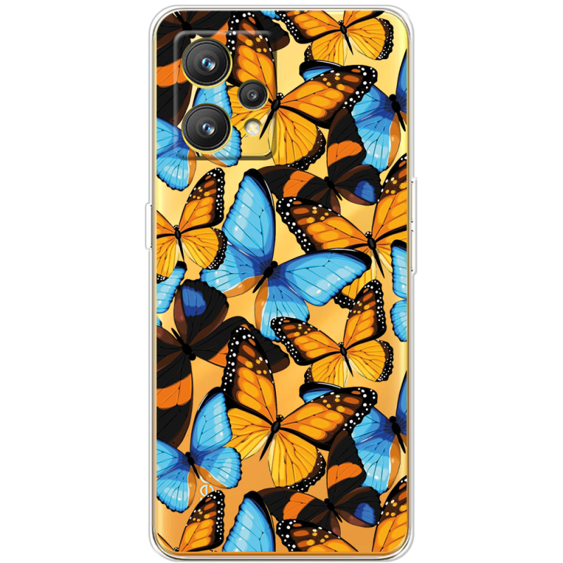 Прозрачный чехол BoxFace Realme 9 Butterfly Morpho