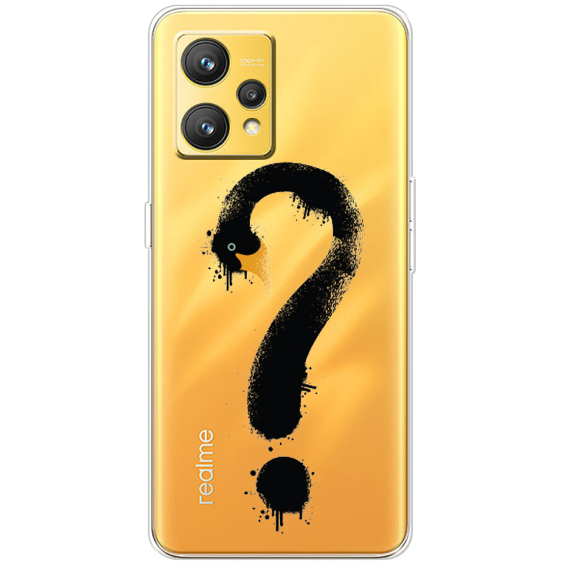 Прозрачный чехол BoxFace Realme 9 Swan question
