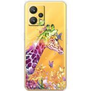 Прозрачный чехол BoxFace Realme 9 Colorful Giraffe