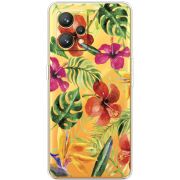 Прозрачный чехол BoxFace Realme 9 Tropical Flowers