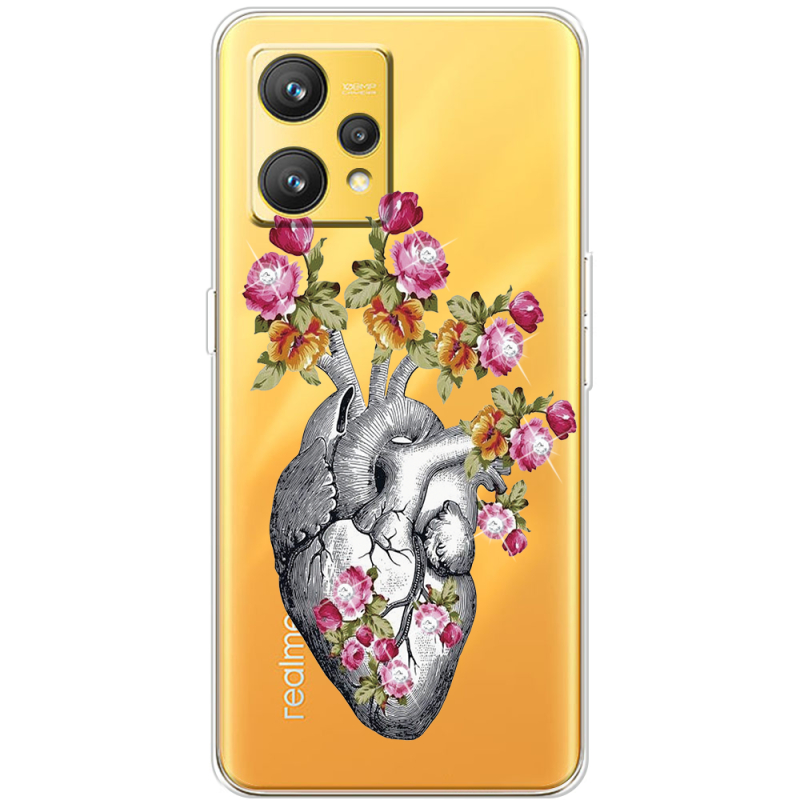 Чехол со стразами Realme 9 Heart