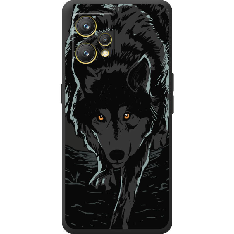 Черный чехол BoxFace Realme 9 Wolf