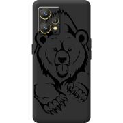 Черный чехол BoxFace Realme 9 Grizzly Bear