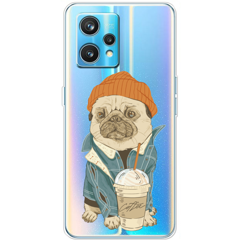 Прозрачный чехол BoxFace Realme 9 Pro Plus Dog Coffeeman