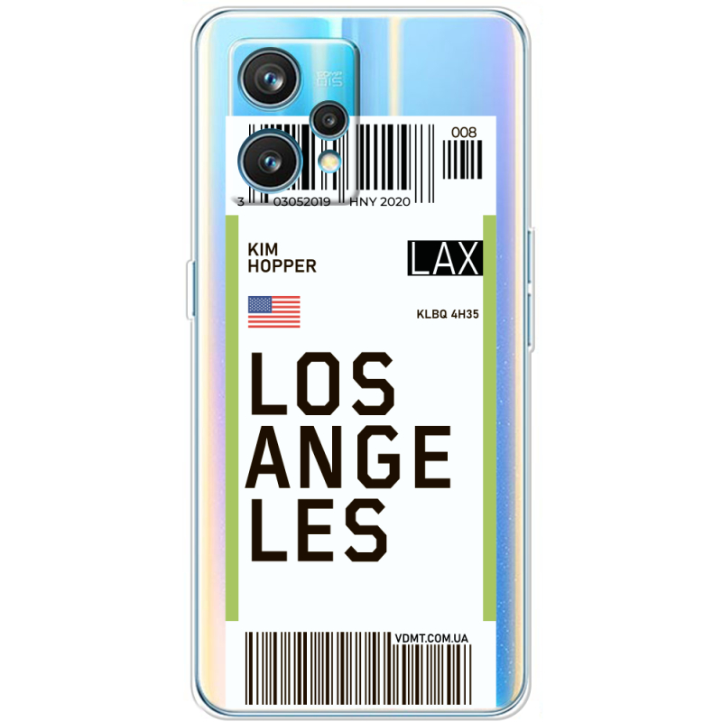 Прозрачный чехол BoxFace Realme 9 Pro Plus Ticket Los Angeles