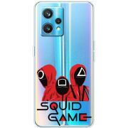 Прозрачный чехол BoxFace Realme 9 Pro Plus siquid game люди в красном