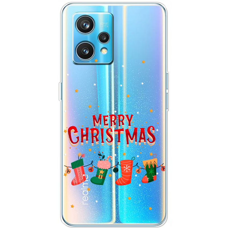 Прозрачный чехол BoxFace Realme 9 Pro Plus Merry Christmas