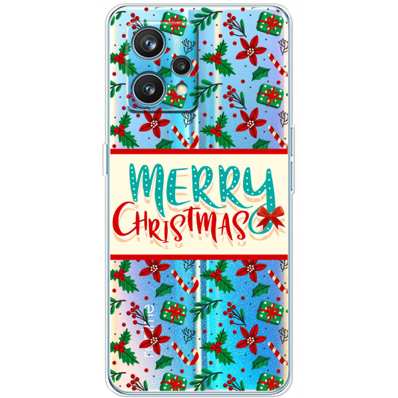 Прозрачный чехол BoxFace Realme 9 Pro Plus Vintage Christmas Pattern