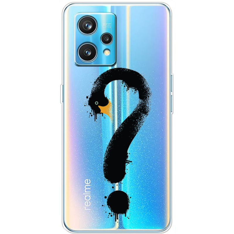 Прозрачный чехол BoxFace Realme 9 Pro Plus Swan question