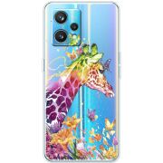 Прозрачный чехол BoxFace Realme 9 Pro Plus Colorful Giraffe