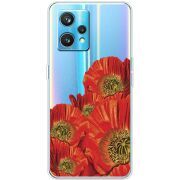 Прозрачный чехол BoxFace Realme 9 Pro Plus Red Poppies