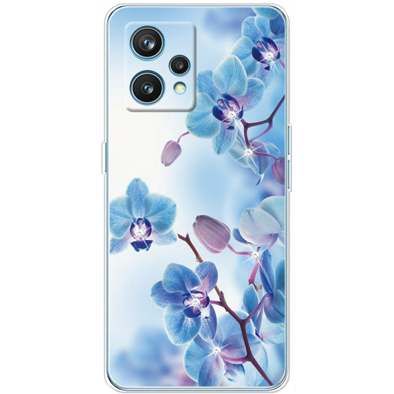 Чехол со стразами Realme 9 Pro Plus Orchids