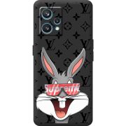 Черный чехол BoxFace Realme 9 Pro Plus looney bunny