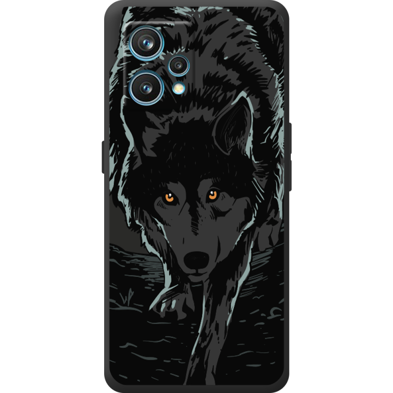 Черный чехол BoxFace Realme 9 Pro Plus Wolf