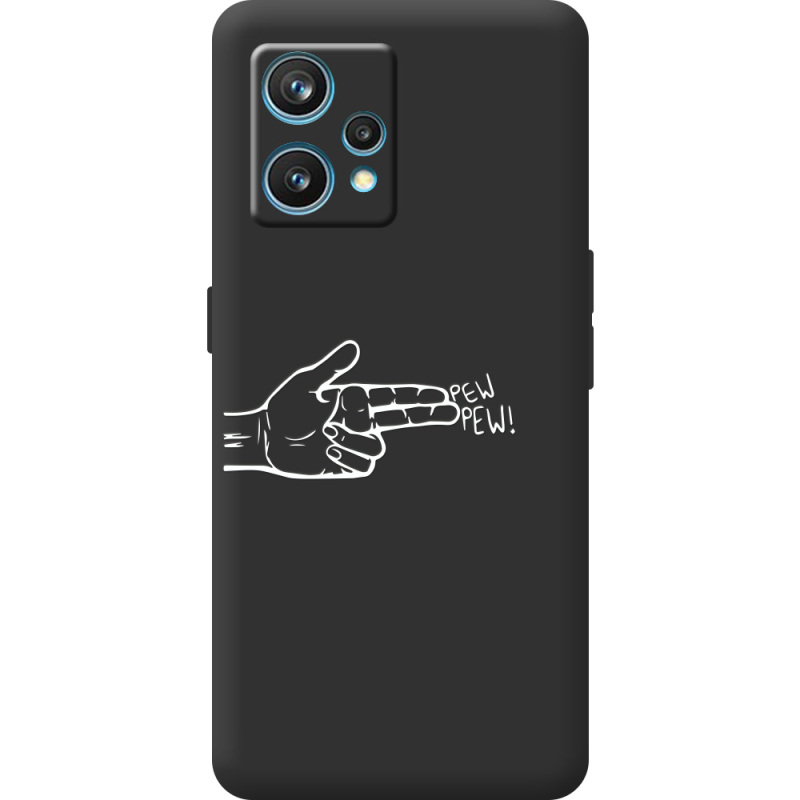 Черный чехол BoxFace Realme 9 Pro Plus Pew Pew