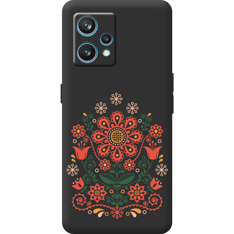 Черный чехол BoxFace Realme 9 Pro Plus Ukrainian Ornament