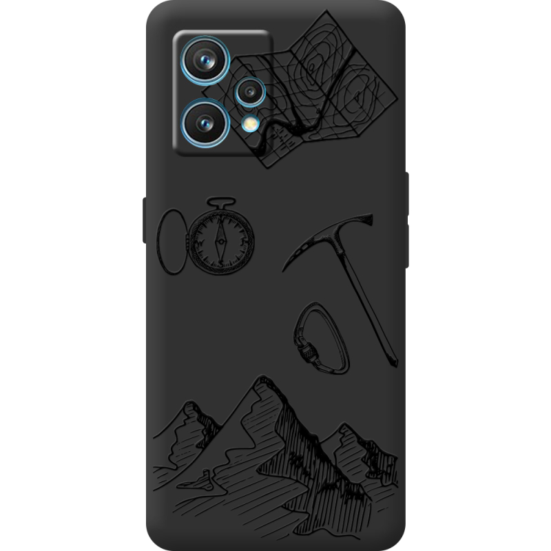 Черный чехол BoxFace Realme 9 Pro Plus Mountains