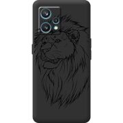 Черный чехол BoxFace Realme 9 Pro Plus Lion