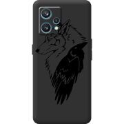 Черный чехол BoxFace Realme 9 Pro Plus Wolf and Raven