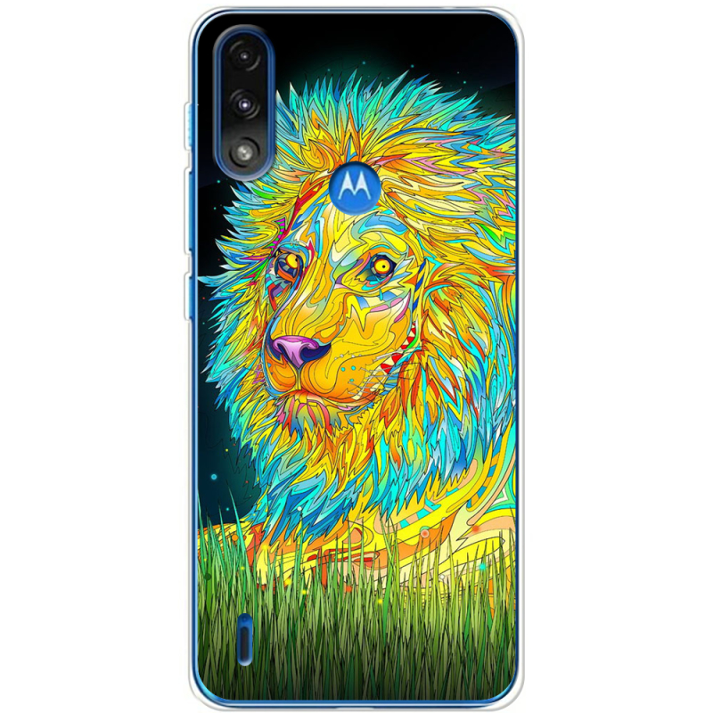 Чехол BoxFace Motorola E7 Power Moonlight Lion