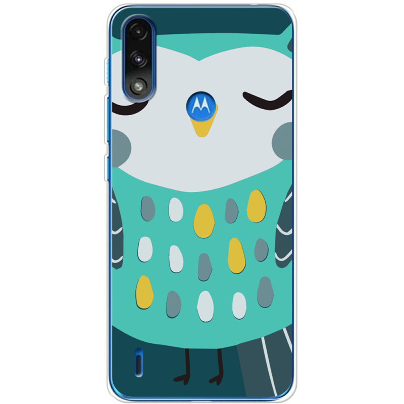 Чехол BoxFace Motorola E7 Power Green Owl