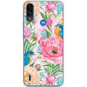 Чехол BoxFace Motorola E7 Power Birds in Flowers