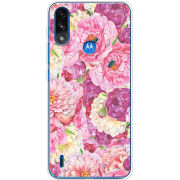 Чехол BoxFace Motorola E7 Power Pink Peonies