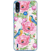 Чехол BoxFace Motorola E7 Power Birds and Flowers