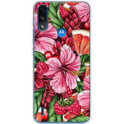 Чехол BoxFace Motorola E7 Power Tropical Flowers