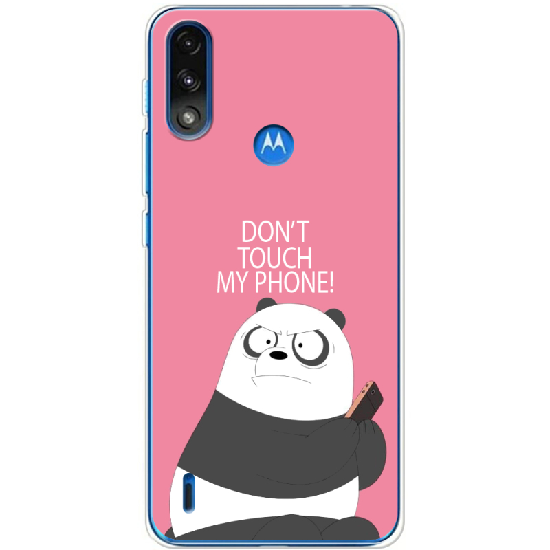 Чехол BoxFace Motorola E7 Power Dont Touch My Phone Panda