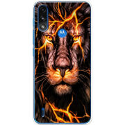 Чехол BoxFace Motorola E7 Power Fire Lion