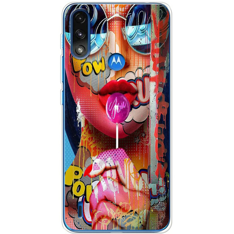 Чехол BoxFace Motorola E7 Power Colorful Girl