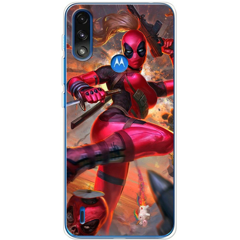 Чехол BoxFace Motorola E7 Power Woman Deadpool