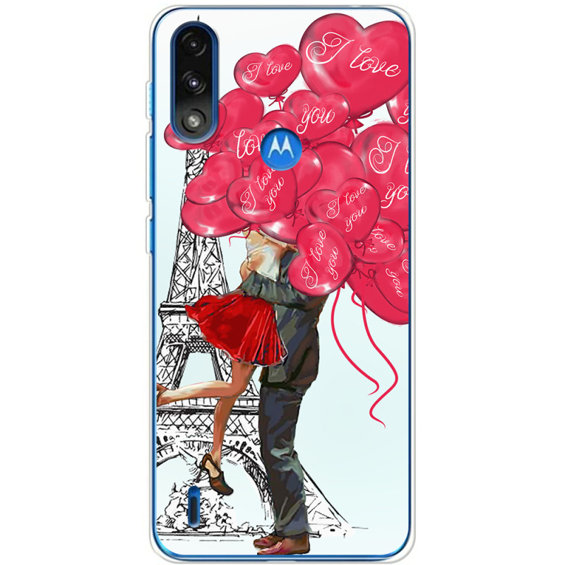 Чехол BoxFace Motorola E7 Power Love in Paris