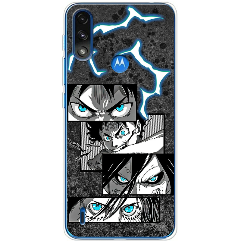 Чехол BoxFace Motorola E7 Power Eren Yeager Transformation