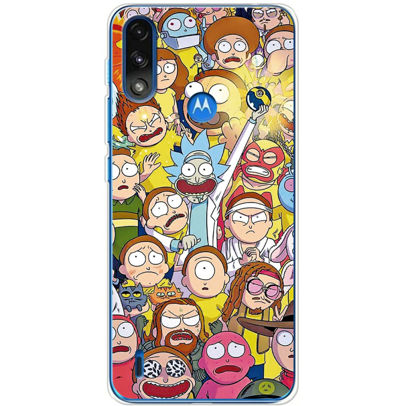 Чехол BoxFace Motorola E7 Power Rick and Morty